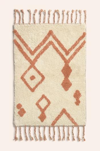 Kúpeľňová predložka Calma House Fauve 50 x 70 cm biela farba
