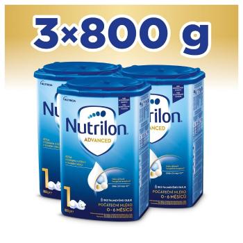 3x NUTRILON 1 Počiatočné dojčenské mlieko 800 g, 0+