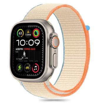 Tech-Protect Nylon remienok na Apple Watch 44/45/46/49mm, cream