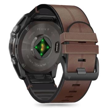 Tech-Protect Silicone Pu remienok na Garmin Fenix 5 / 6 / 6 Pro / 7 / 8 47mm / E, brown