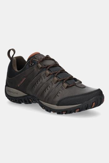 Topánky Columbia Woodburn II Waterproof pánske, hnedá farba, 1553001