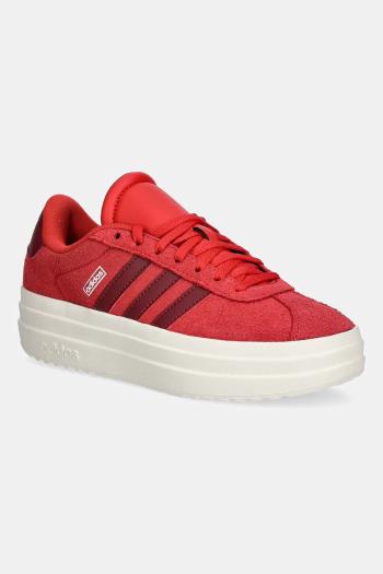 Detské tenisky adidas VL COURT BOLD červená farba, JS3480