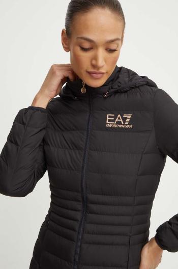 Bunda EA7 Emporio Armani dámska, čierna farba, prechodná, TNF8Z.8NTB23