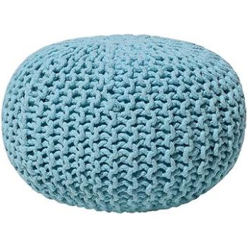 Okrúhly svetlo modrý vankúš na sedenie 40 × 25 cm CONRAD, 58006 (beliani_58006)