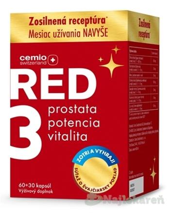 Cemio RED3 darček 2024 90 kapsúl