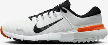 Nike Free Unisex White/Safety Orange/Black 44,5 Pánske golfové topánky