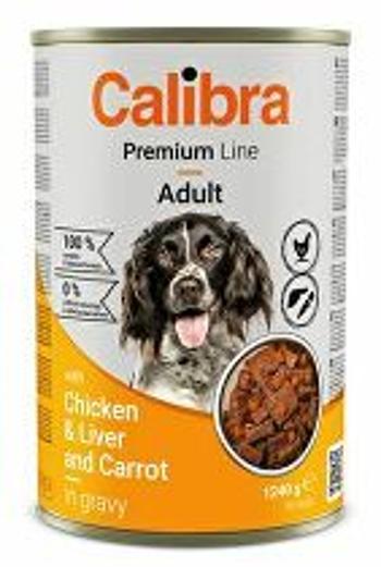 Calibra Dog Premium Cons. s kuracím mäsom a pečeňou 1240g + Množstevná zľava