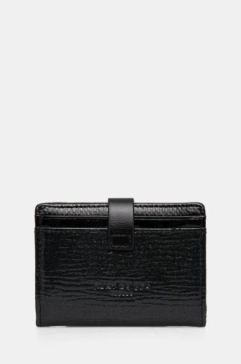 Kožené puzdro na karty Kurt Geiger London SMALL LEATHER GOODS čierna farba, 587900189