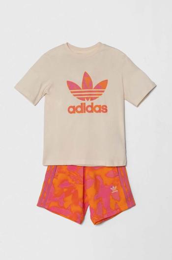 Detská súprava adidas Originals ružová farba