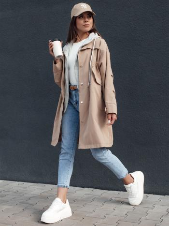 MODERN LOOK dámska bunda parka béžová Dstreet TY4396