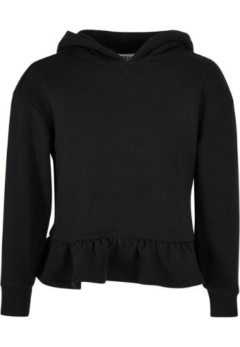 Urban Classics Girls Organic Volants Hoody black - 134/140