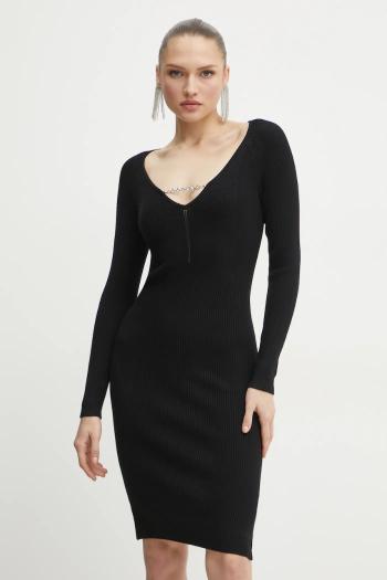 Šaty Guess SASHA čierna farba, mini, priliehavé, W5RK07 Z2YJ2