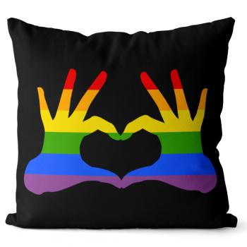 Vankúš LGBT Hands (Velikost: 40 x 40 cm)