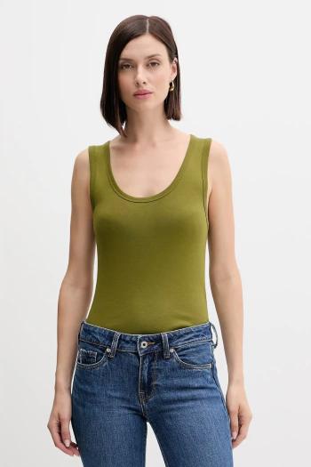 Bavlnený top United Colors of Benetton šedá farba, 3GA2DH010