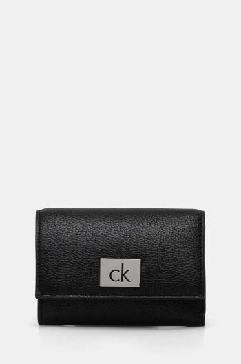 Peňaženka Calvin Klein dámska, čierna farba, K60K612834