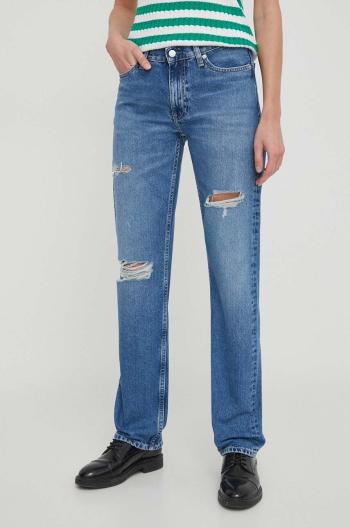 Rifle Calvin Klein Jeans dámske,vysoký pás,J20J222746