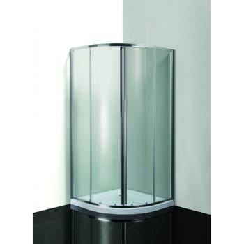 OLSEN SPA - VÝHODNÝ SET - štvrťkruh SMART MURO s vaničkou - Farba rámu zásteny - Hliník chróm, Výplň - Grape bezpečnostné sklo - 4/6 mm OLCTVRT90CG2