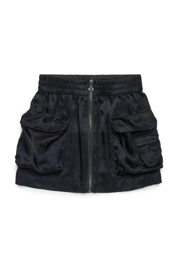 Dievčenská sukňa Diesel GOMIRTYS SKIRT čierna farba, mini, rovný strih, J02208
