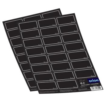 Orion Sada samolepiek na korenie BLACK 2 x 23 ks