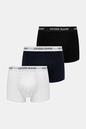 Boxerky Guess Jeans 3-pak pánske, čierna farba, M4BZ48 K6YW1