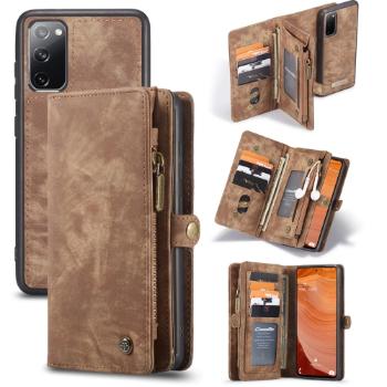 WALLET Ochranný kryt s peňaženkou 2v1 pre Samsung Galaxy S20 FE hnedý