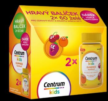 CENTRUM Kids Gummies Multifruit, ddarčekové balenie 2 x 60