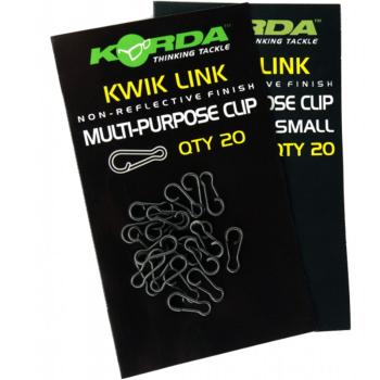 Korda karabínka kwik link 20 ks čierna-extra small