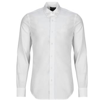 G-Star Raw  UNIFORM SLIM SHIRT L\S  Košele s dlhým rukávom Biela