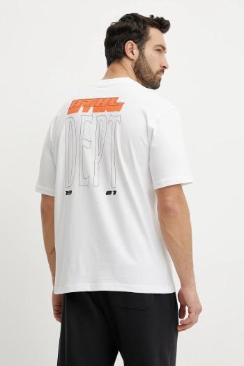 Bavlnené tričko Guess CHASTE pánske, biela farba, s potlačou, Z5GI08 I3Z14