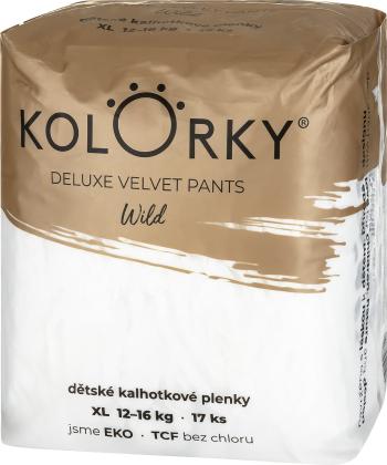 KOLORKY Deluxe velvet pants Wild XL Jednorázové nohavičkové ekoplienky, 12-16kg - 17 ks