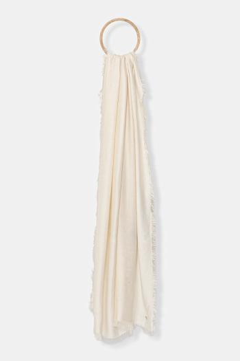 Šál Weekend Max Mara LATINO béžová farba, jednofarebný, 2525546064600