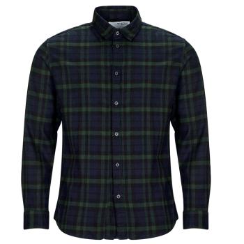 Selected  SLHSLIMOWEN-FLANNEL SHIRT LS NOOS  Košele s dlhým rukávom Námornícka modrá