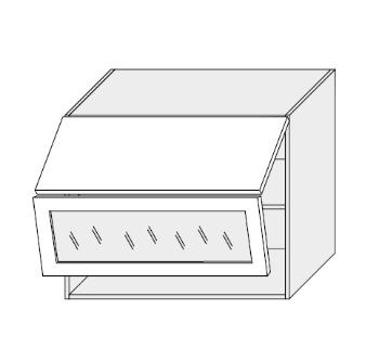 ArtExt Vrchná kuchynská skrinka Napoli W8BS/90 AVENTOS WKF POVRCHOVÁ ÚPRAVA DVIEROK: MAT, FAREBNÉ PREVEDENIE KORPUSU: LAVA