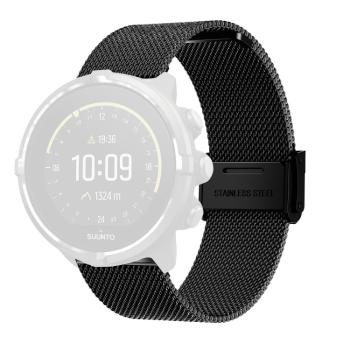 MILANESE Kovový remienok pre Suunto 9 čierny