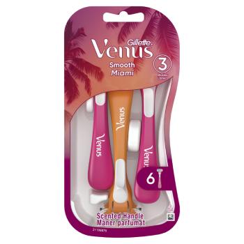 GILLETTE Venus Smooth Miami Dámske pohotovostné holiace strojčeky 3 kusov
