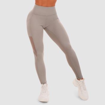 GymBeam Women‘s Leggings Mesh Panel grey