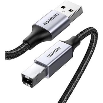 UGREEN USB-A Male to USB-B 2.0 Printer Cable Alu Case with Braid 1 m  (Black) (80801)