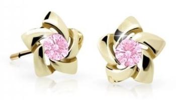 Cutie Jewellery Zlaté detské náušnice C2201-30-X-1 ružová