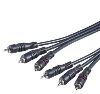PremiumCord Kábel 3x CINCH-3x CINCH M/M 2m HQ