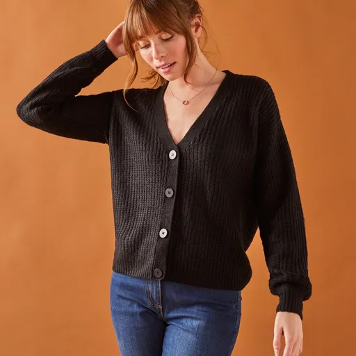 Voľný sveter, mohérový na dotyk