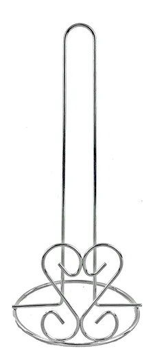 MAKRO - Držiak na papierové utierky srdce, 13,5x29cm, pochrómovaný