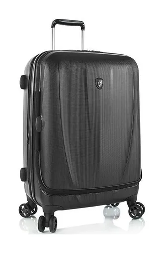 Stredný škrupinový kufor Heys Vantage Smart Luggage M Black
