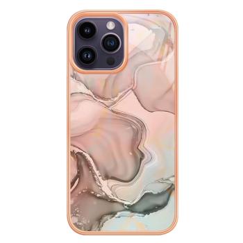 IMD MARBLE Ochranný kryt pre Apple iPhone 16 Pro ROSE GOLD