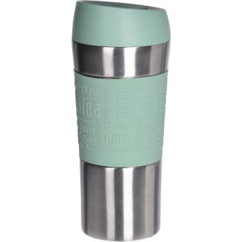 Cestovný termo hrnček Tronto, 350 ml, zelená, nehrdz. oceľ, 8 x 20 cm