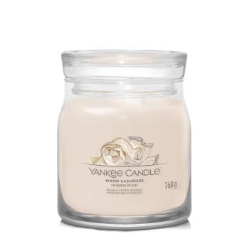 Yankee Candle Aromatická sviečka Signature sklo stredná Warm Cashmere 368 g