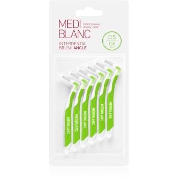 MEDIBLANC Interdental Pick-brush Angle medzizubná kefka 6 ks 0,8 mm Green 6 ks