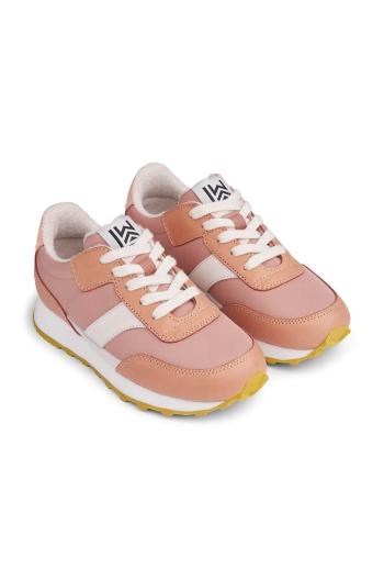 Detské tenisky Liewood LW17989 Jasper Suede Sneakers ružová farba