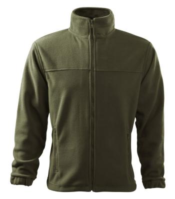 MALFINI Pánska fleecová mikina Jacket - Military | XXXL