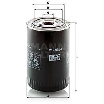 MANN-FILTER W940/34 (W940/34)