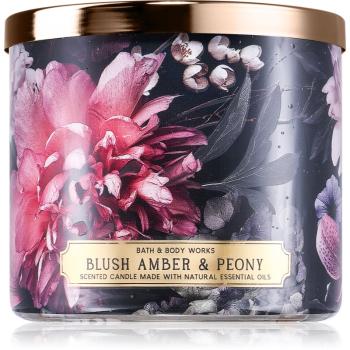 Bath & Body Works Blush Amber Peony vonná sviečka 411 g